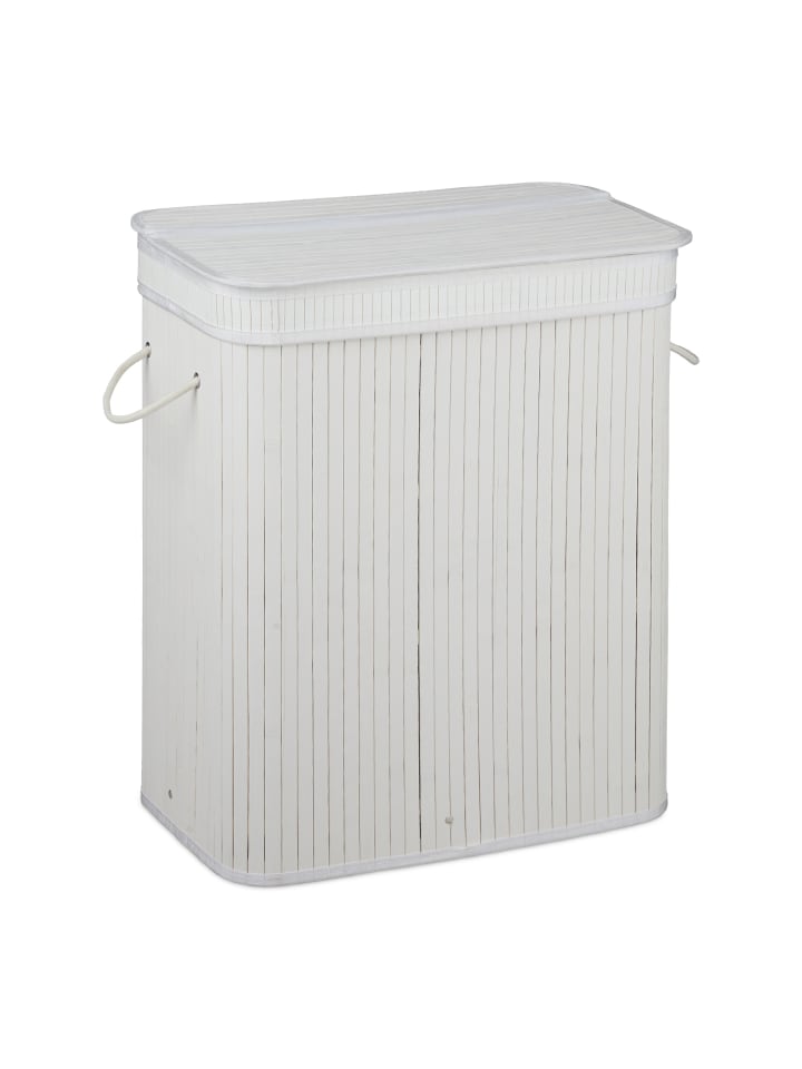relaxdays Wäschesortierer in Weiß - (B)55 x (H)63 x (T)35 cm günstig kaufen onesize