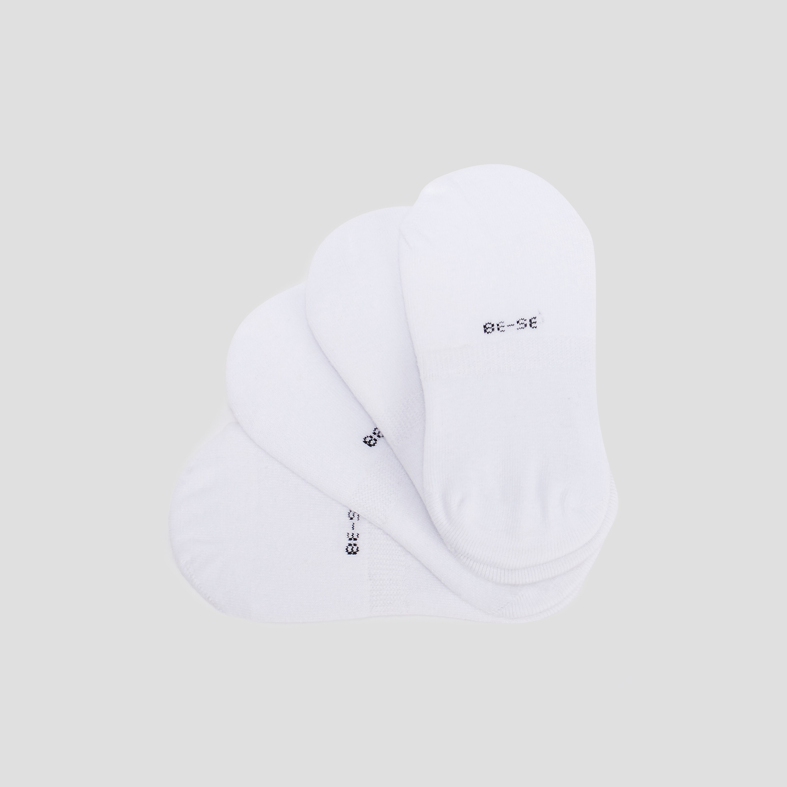 Lot 4 paires de protège-bas blanc femme | La Halle