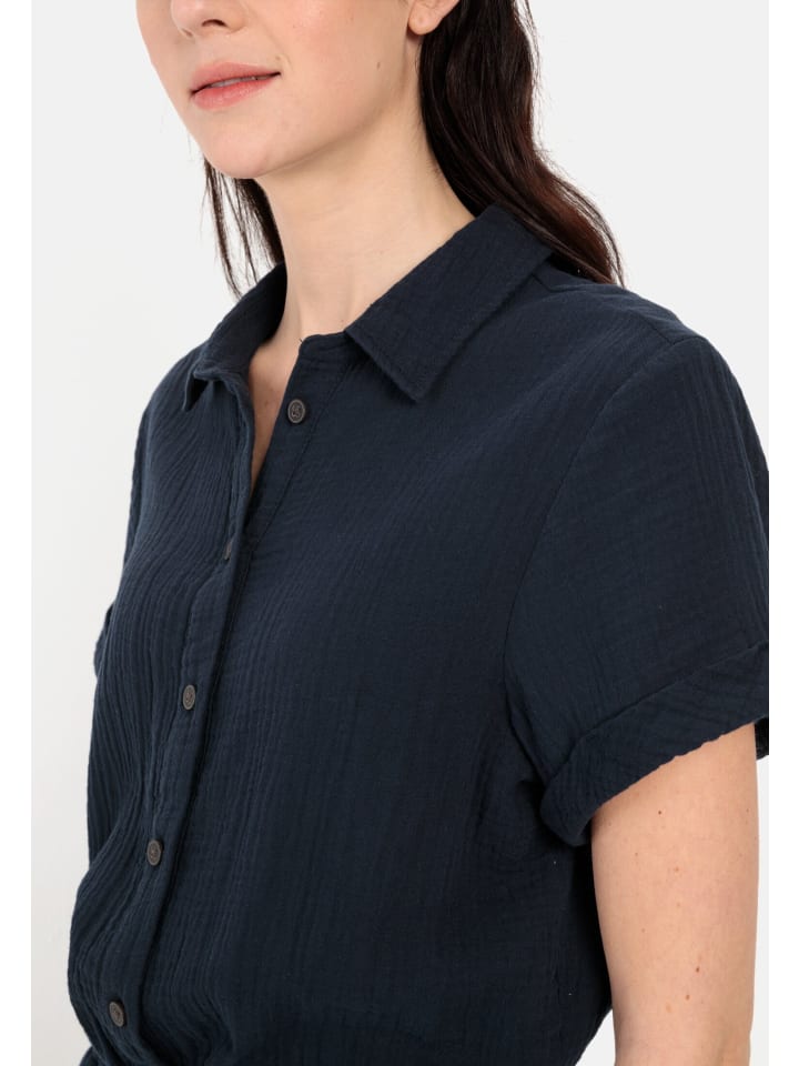 Camel Active Jumpsuit aus sommerlichem Musselin in Blau günstig kaufen