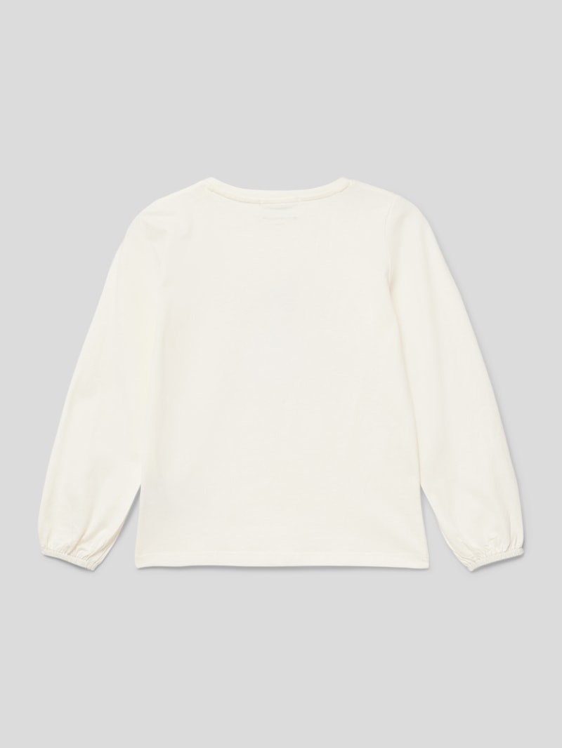Longsleeve mit Motiv-Print in offwhite