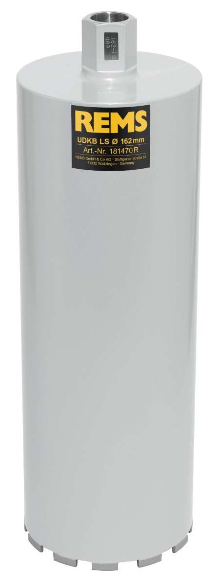 Rems 181470 R UDKB-LS 162x420xUNC 1 1/4 Mașină de găurit cu carotă diamantată Sudată cu laser Uscat/umed