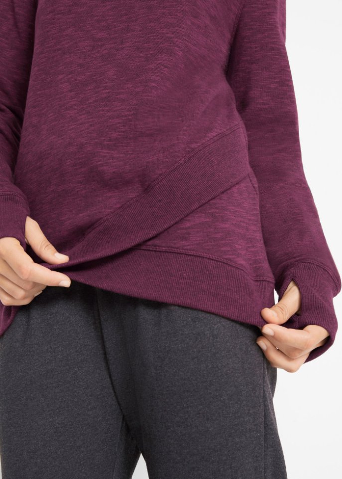 Sweatshirt mit Schalkragen