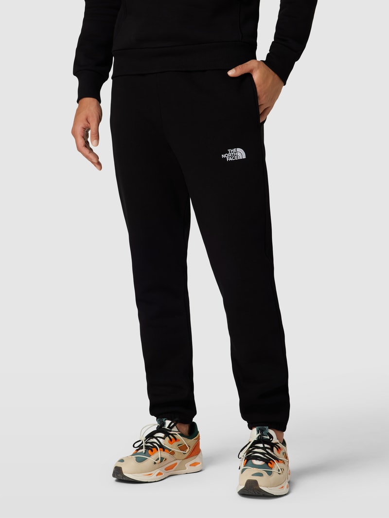 Sweatpants mit elastischem Bund in schwarz