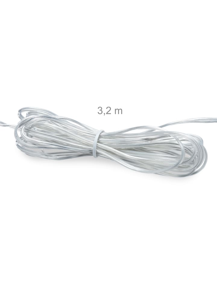 relaxdays 2x LED-Dekokugel in Silber günstig kaufen onesize