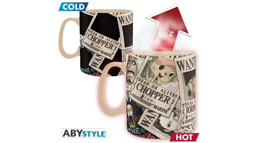 One Piece Wanted Thermoeffekttasse