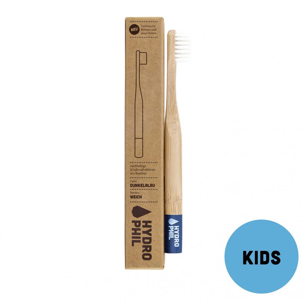 Hydrophil Bambuszahnbürste Kinder blau extra weich