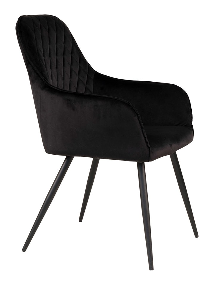 House Nordic 2er-Set: Esszimmerstühle in Schwarz - (B)65 x (H)87 x (T)57 cm günstig kaufen onesize