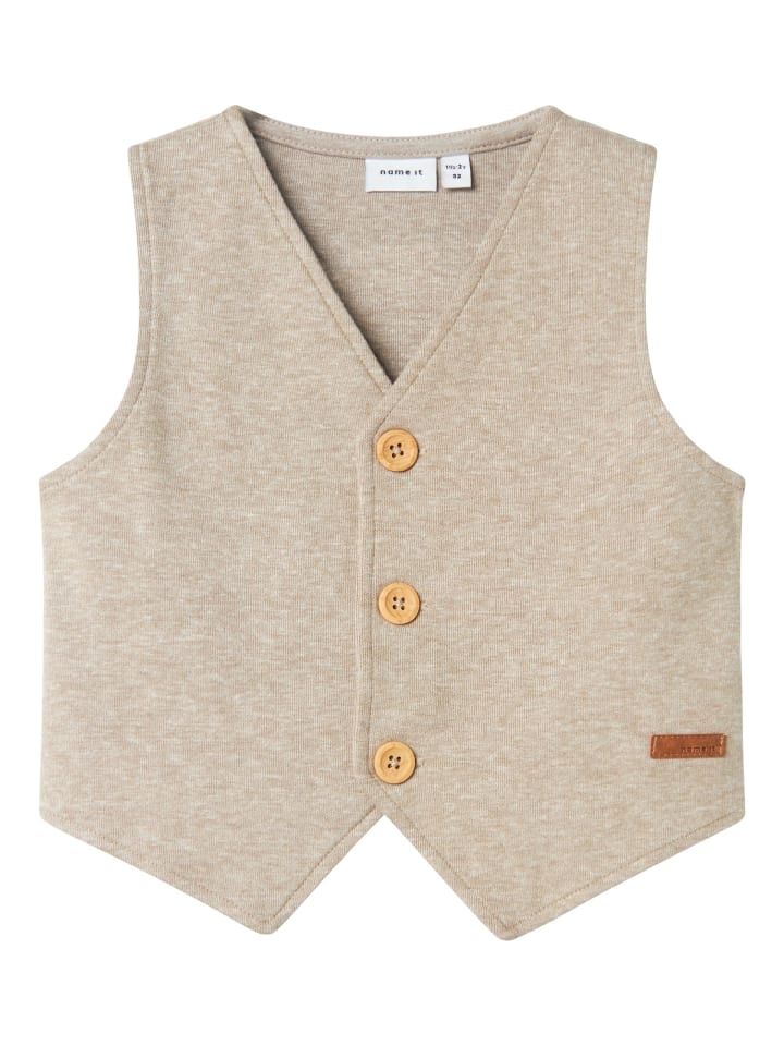 name it Anzugweste NMMFORT SWEAT WAISTCOAT in pure cashmere günstig kaufen