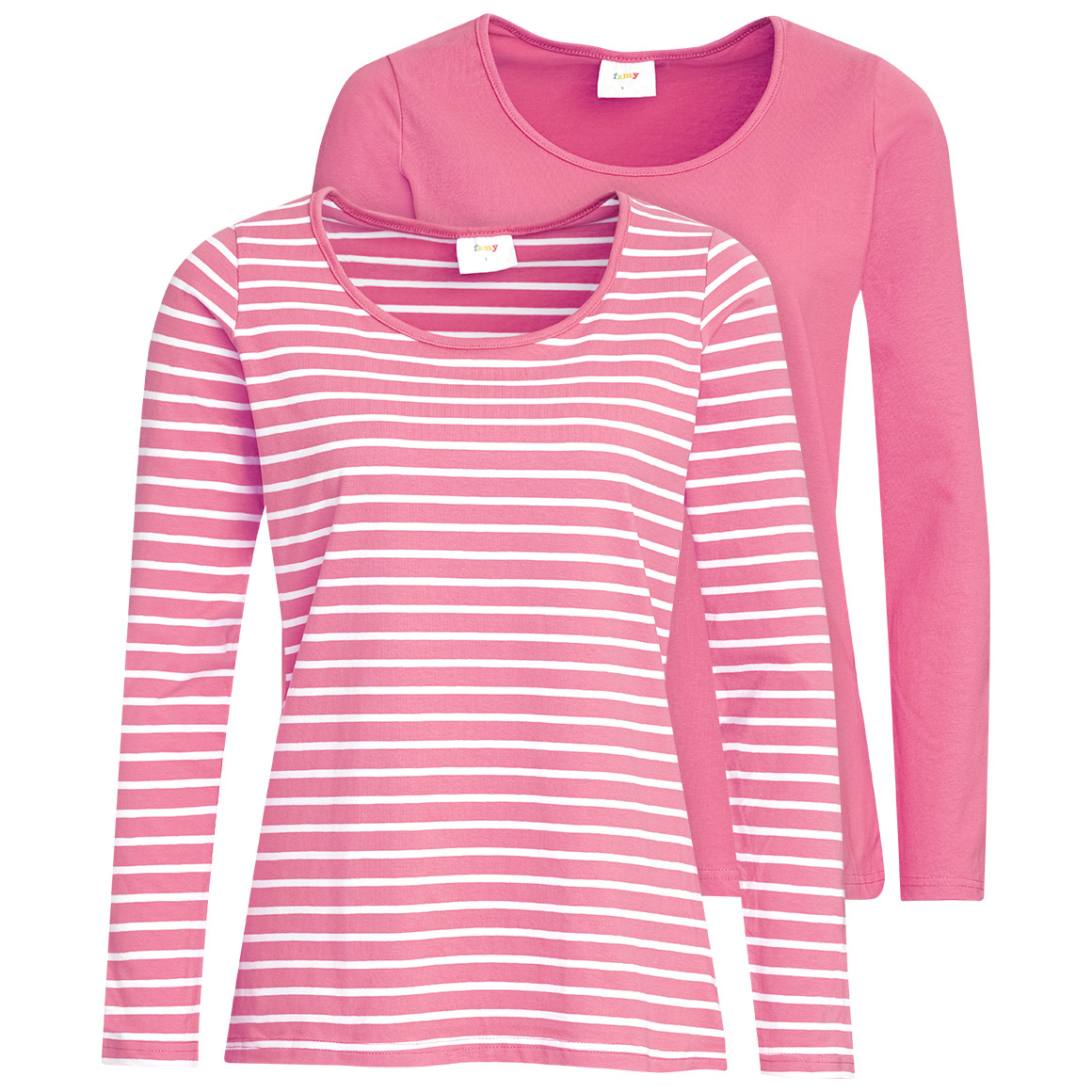 2 Damen Langarmshirts im Set