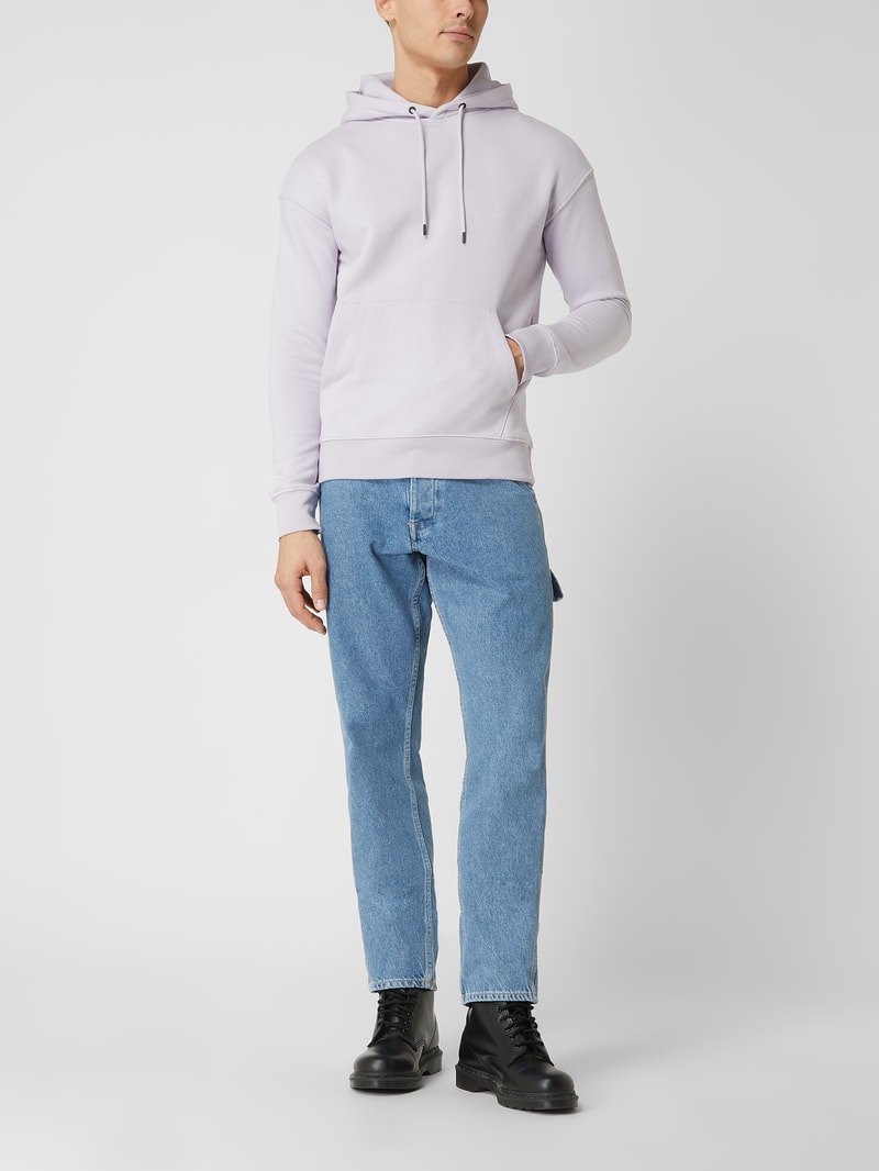 Hoodie aus Baumwollmischung Modell 'Star' in flieder