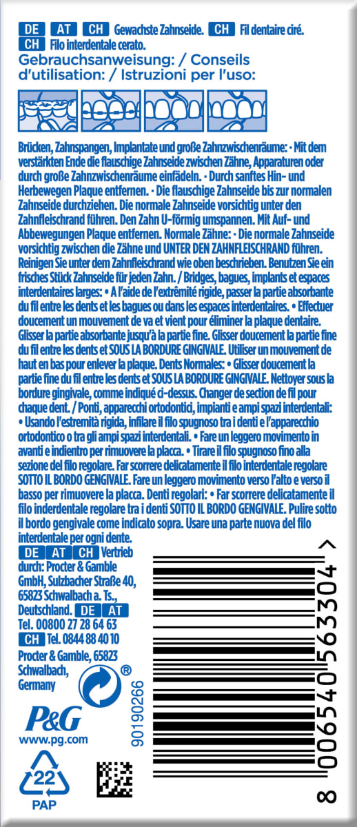 Zahnseide Superfloss gewachst, 50 St