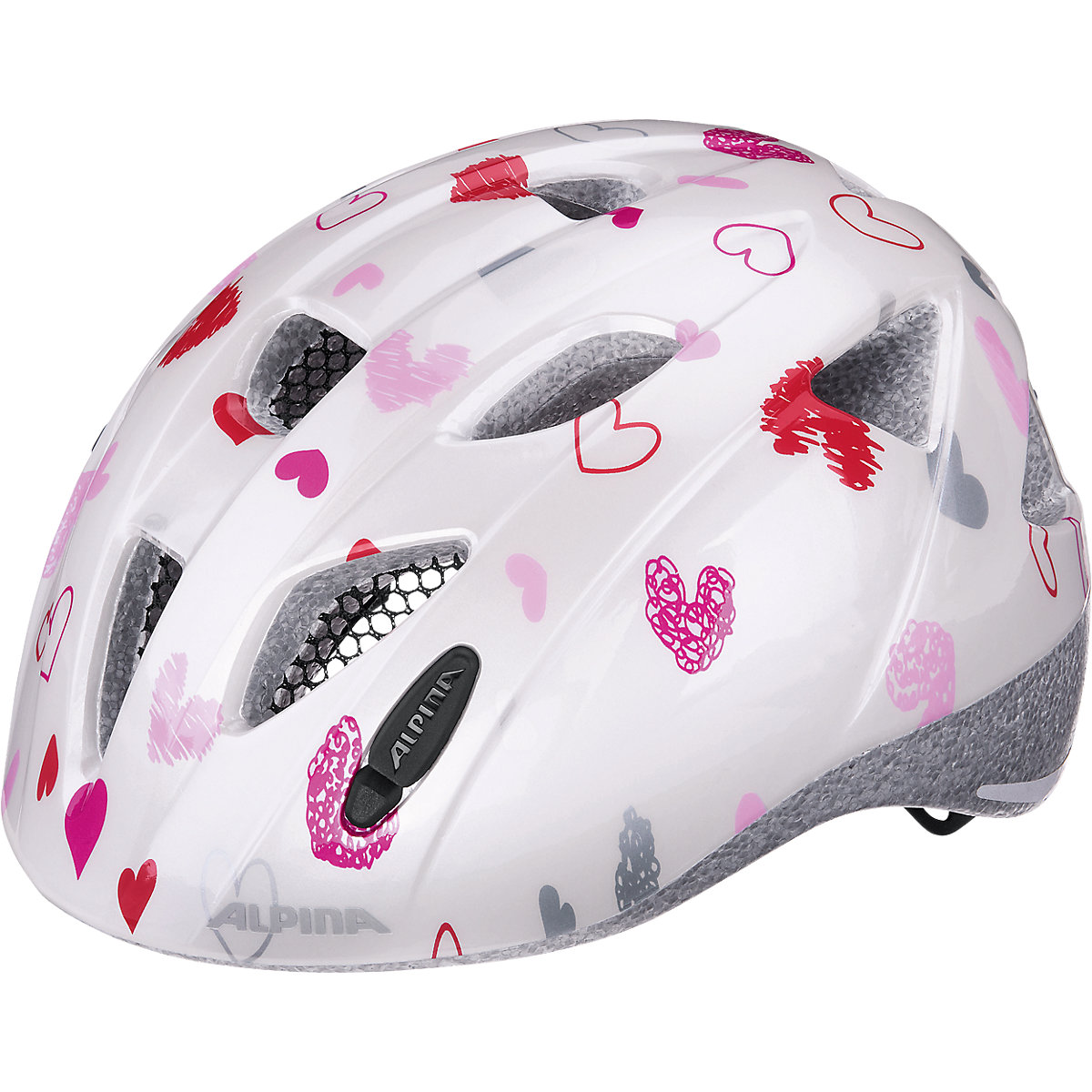 Fahrradhelm Ximo white hearts