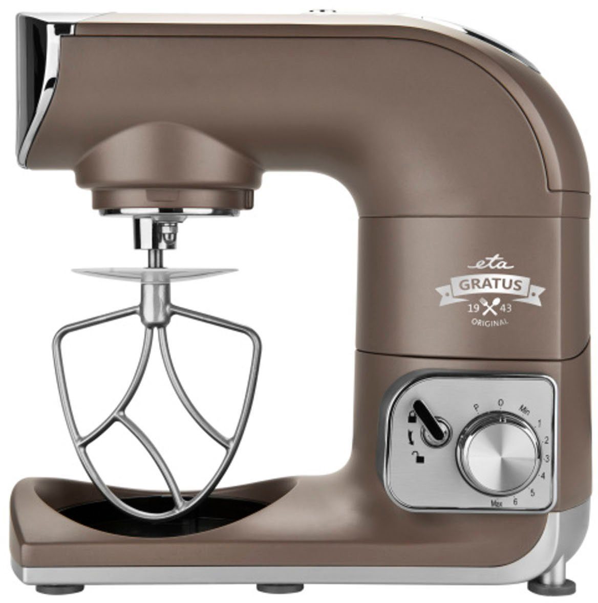 eta Küchenmaschine ETA002890030, 1200 W, 5,5 l Schüssel, Gratus 1200 Watt mit Metall-Gehäuse, mit Reib und Hobelaufsatz