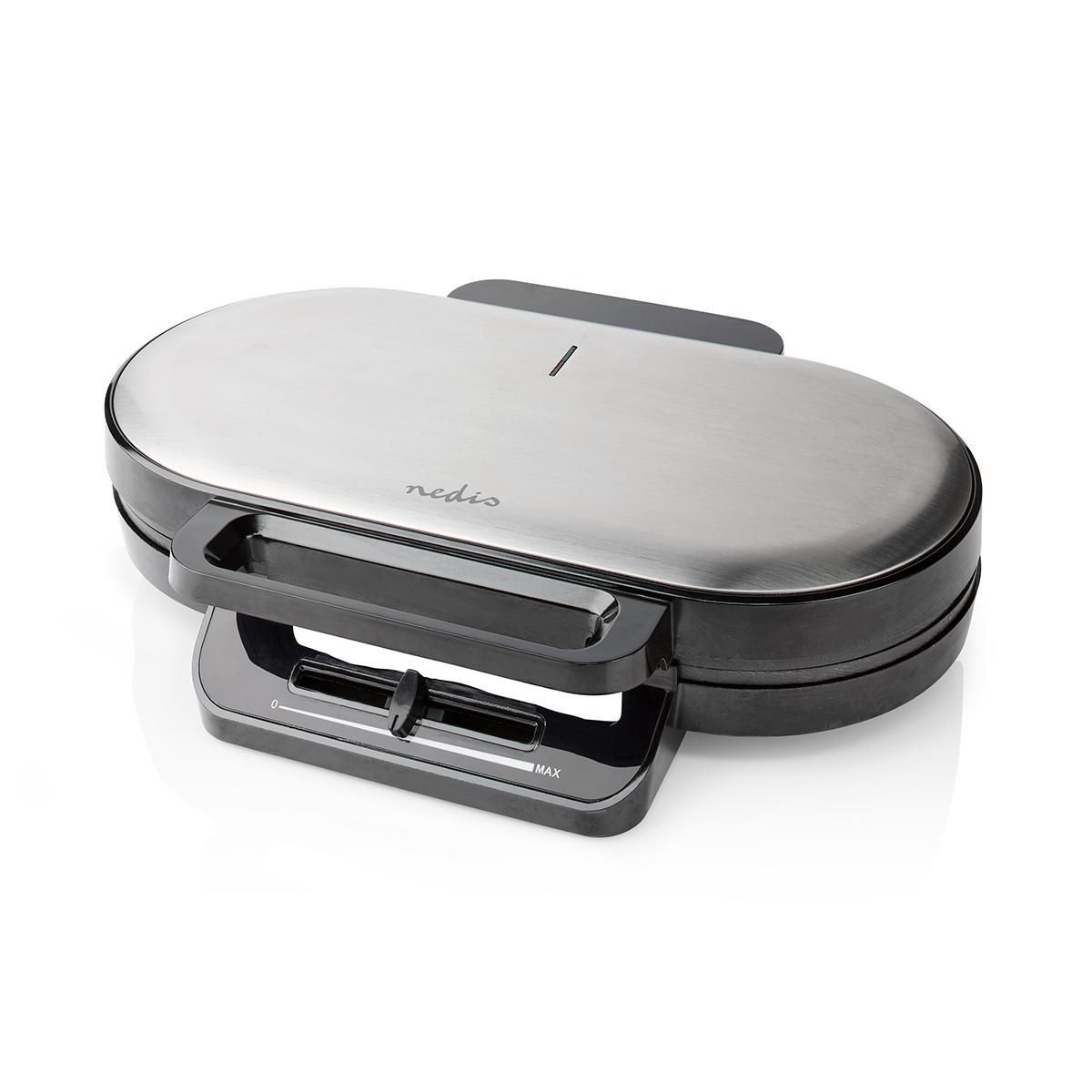 Nedis KAWP110FBK Waffeleisen