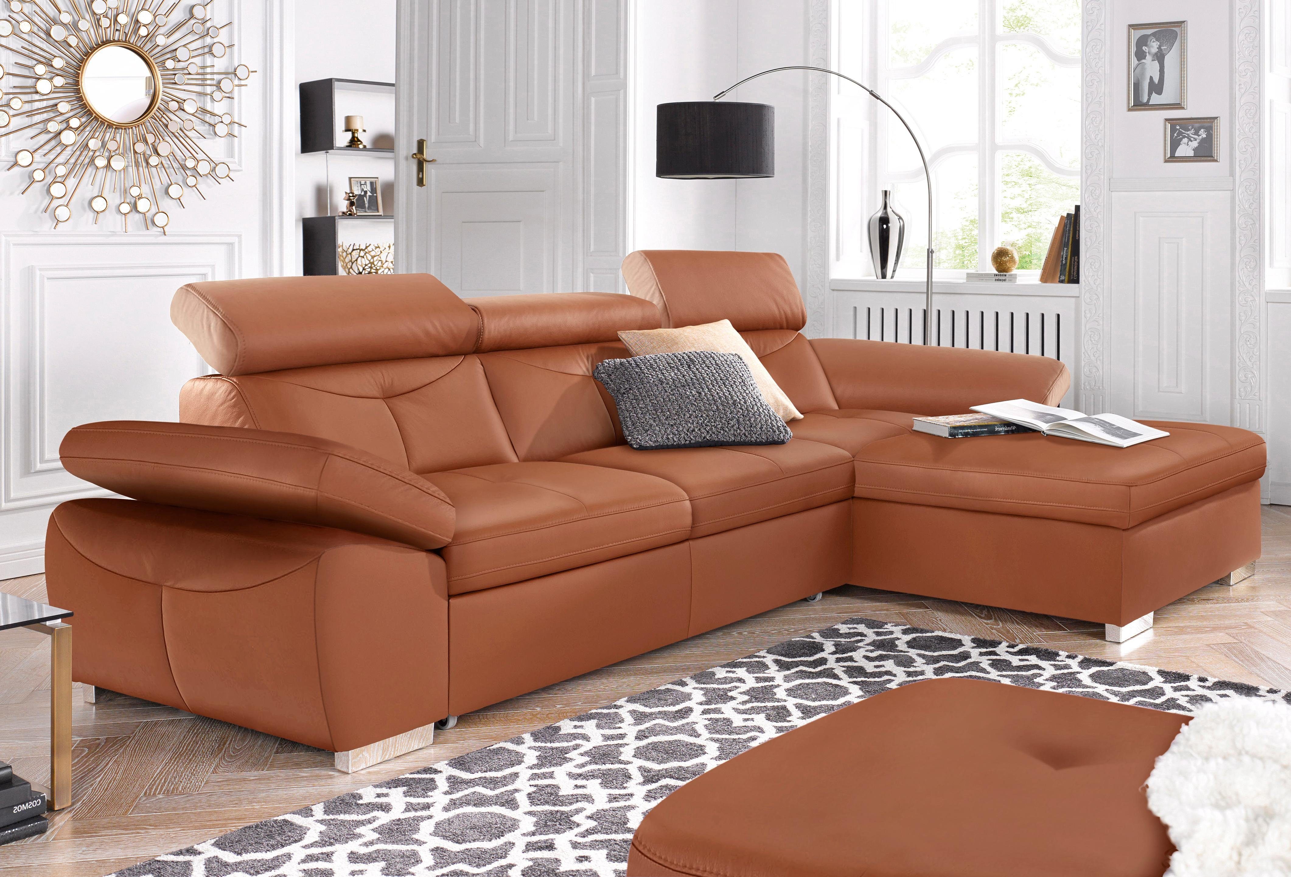 exxpo - sofa fashion Ecksofa Spring, wahlweise mit Bettfunktion und Bettkasten