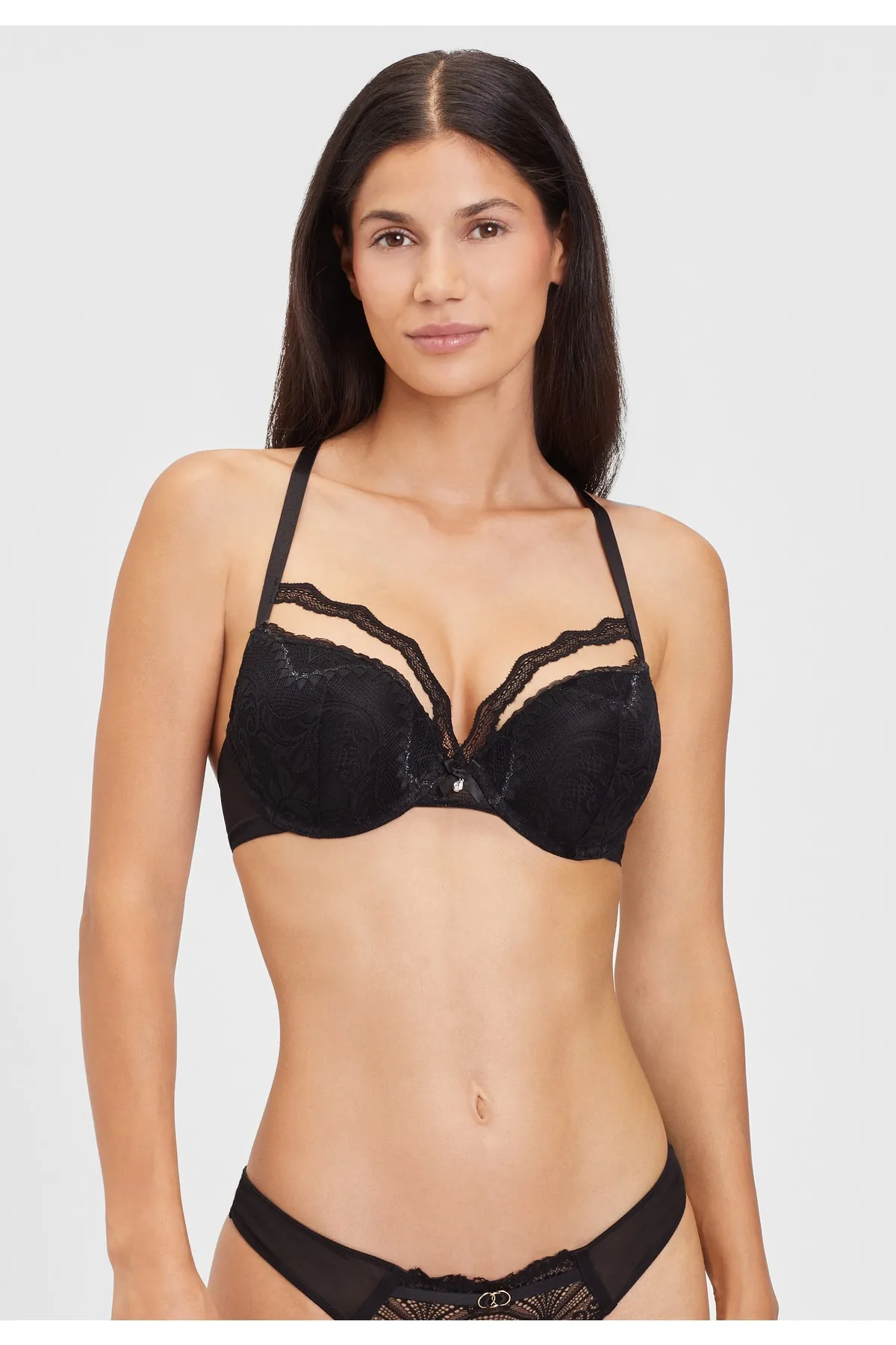 PETITE FLEUR GOLD  BH - Schwarz - Unifarben