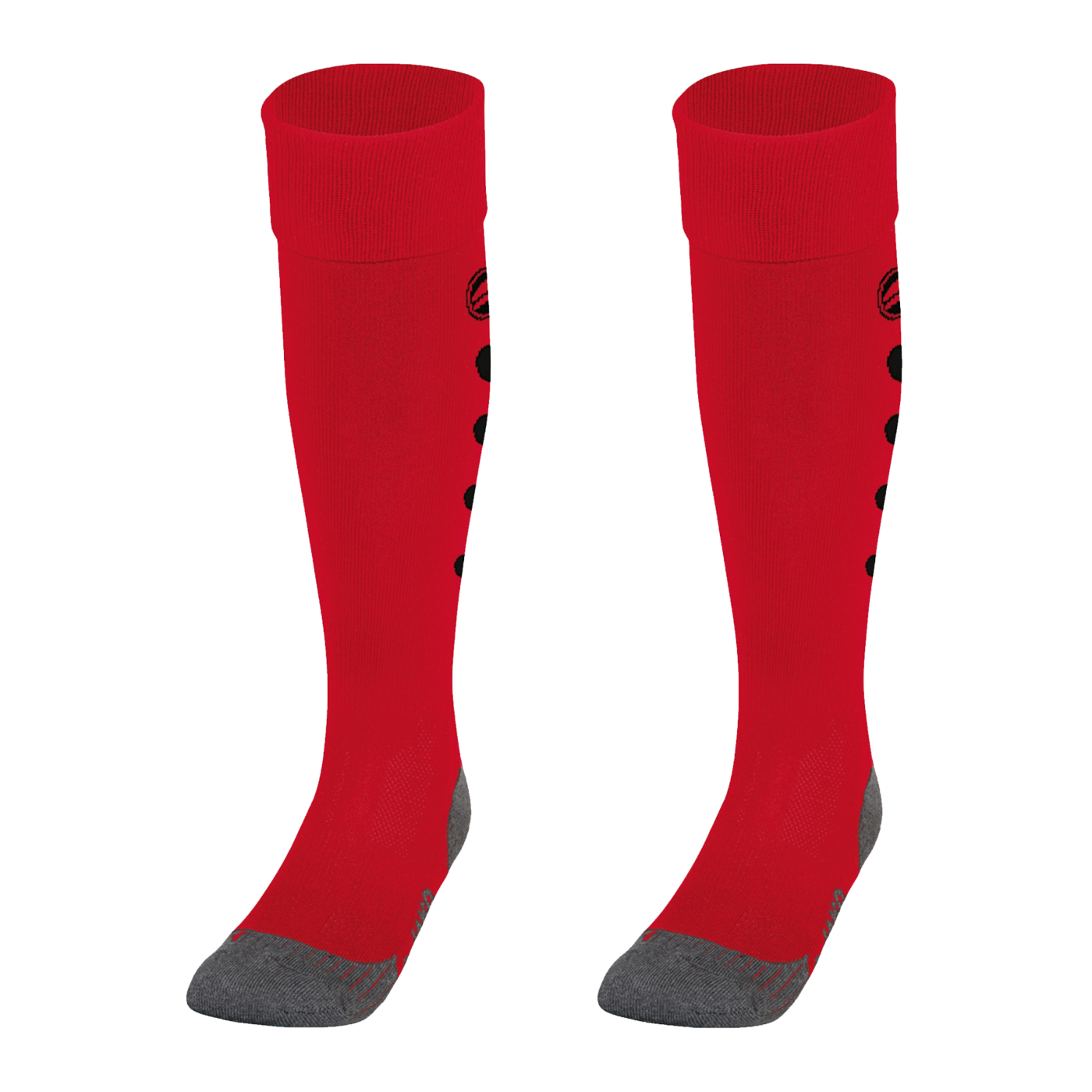 JAKO Roma Stutzenstrumpf Rot Schwarz F81