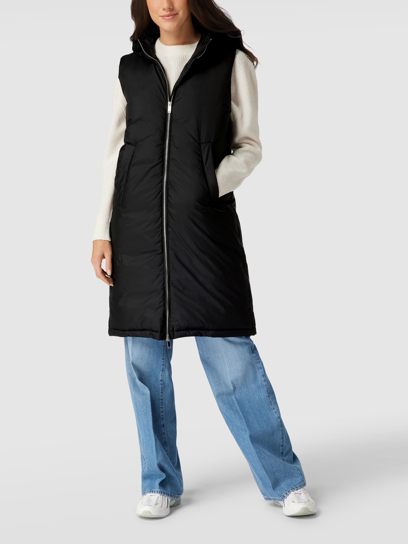 Weste mit Eingrifftaschen Modell 'PUFFER VEST' in schwarz