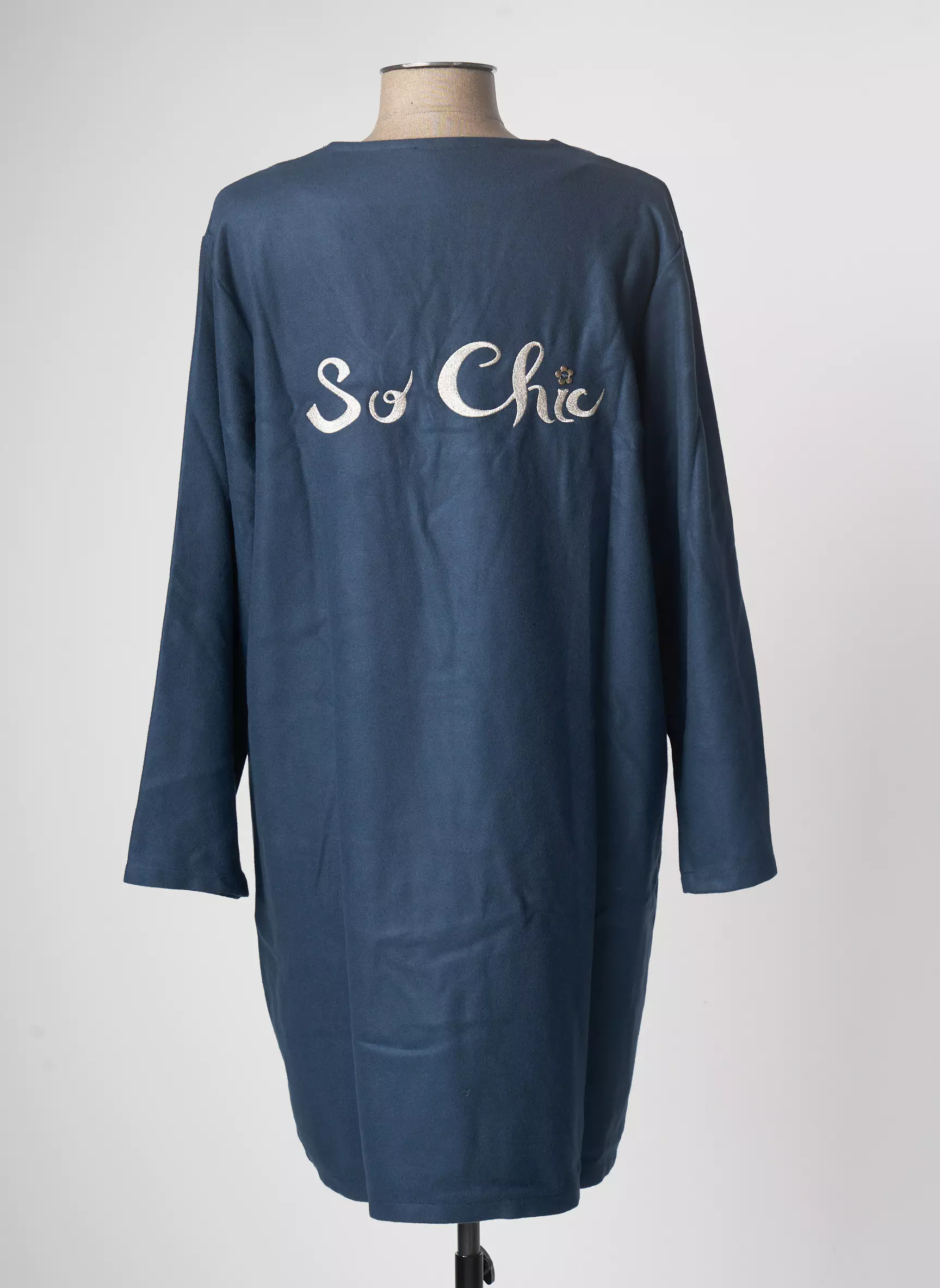 Tendance Unique Robes Courtes Femme couleur bleu
