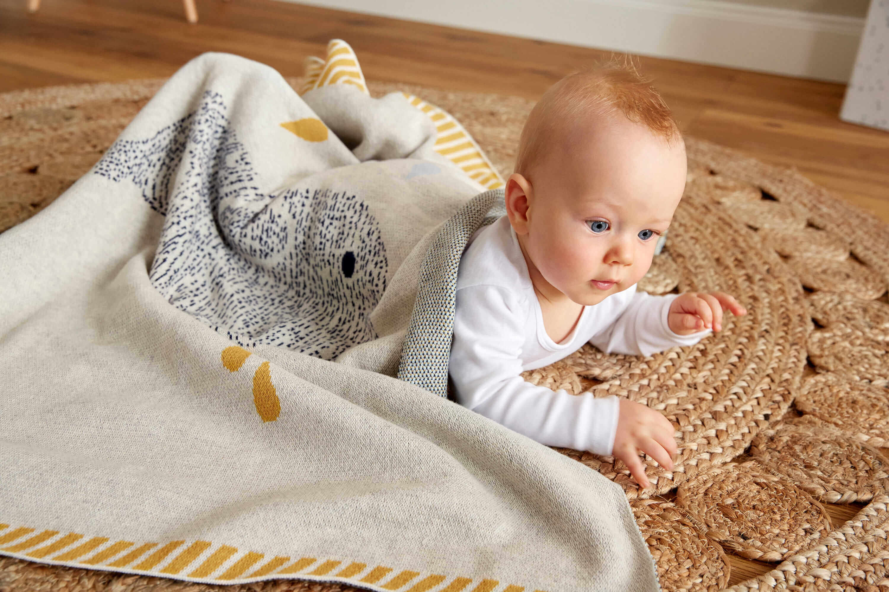Babydecke - Bio Baumwolle, Wal