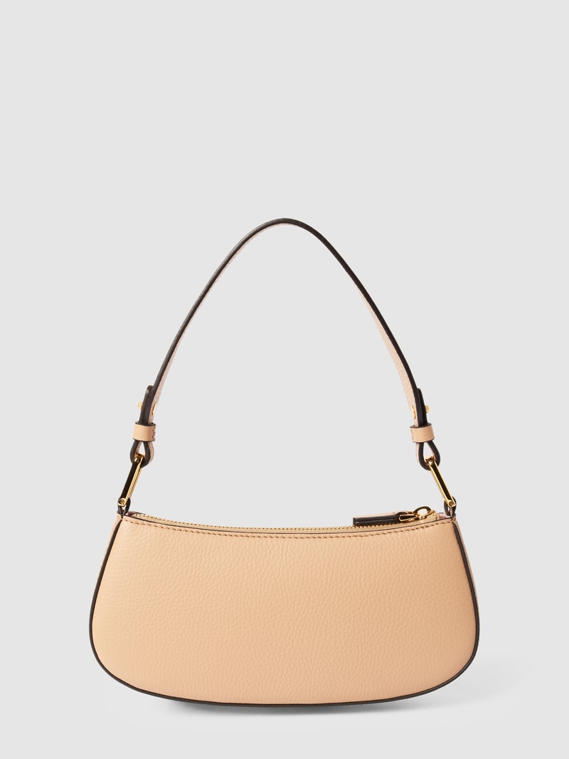 Umhängetasche mit Label-Print in beige