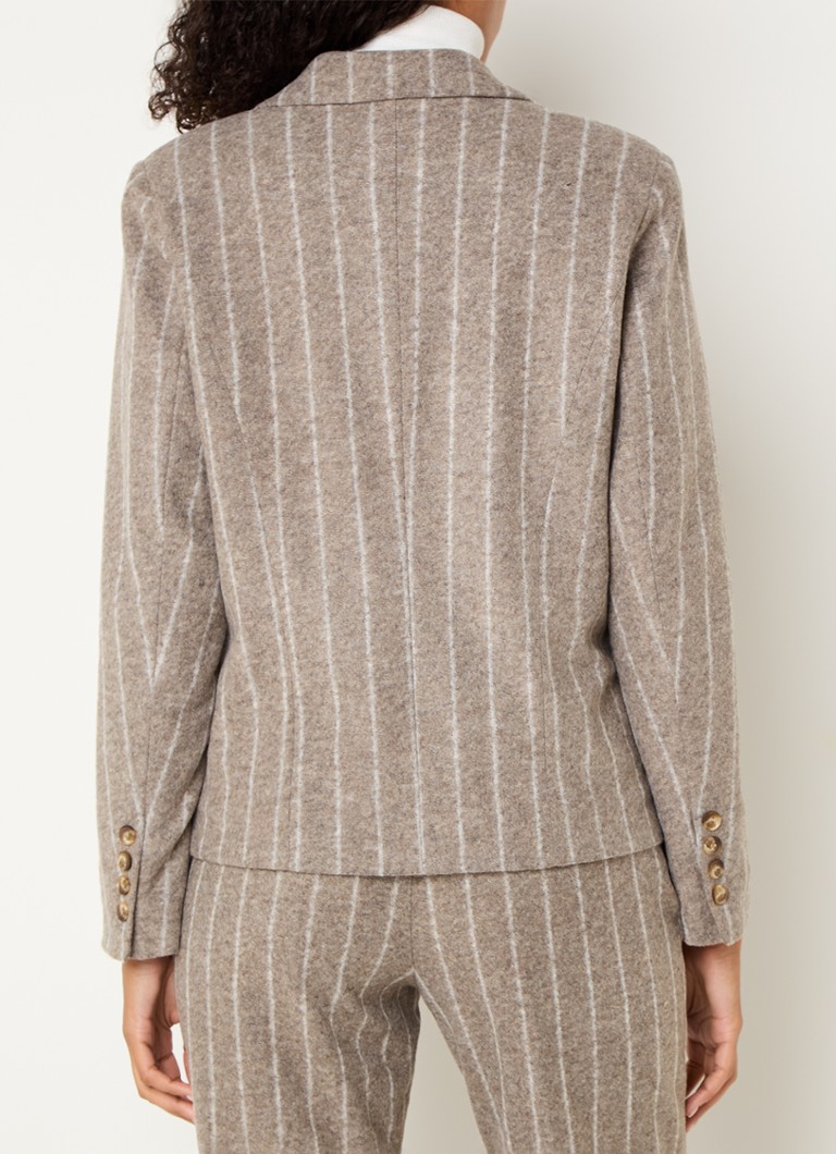 Josephine & Co Alix blazer with stripe print and flap pockets