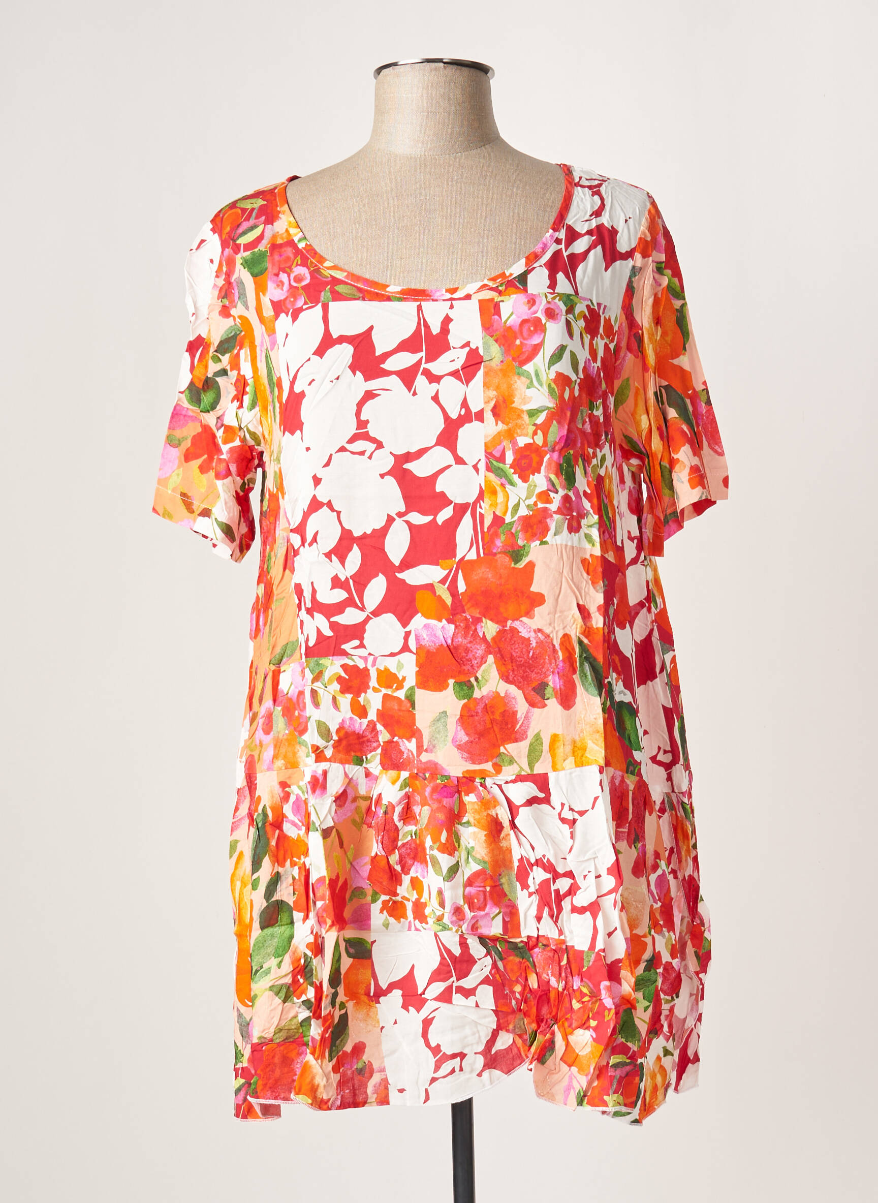 G Oze Tuniquemanchecourte Femme couleur orange