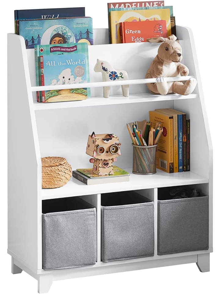 SoBuy Bücherregal in Weiß - (B)63 x (H)80 x (T)28cm günstig kaufen onesize