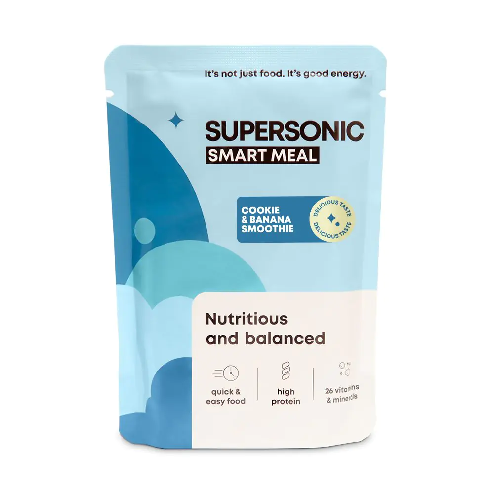 Supersonic Smart Meal - ένα πλήρες γεύμα με smoothie μπισκότου-μπανάνας 100γρ.