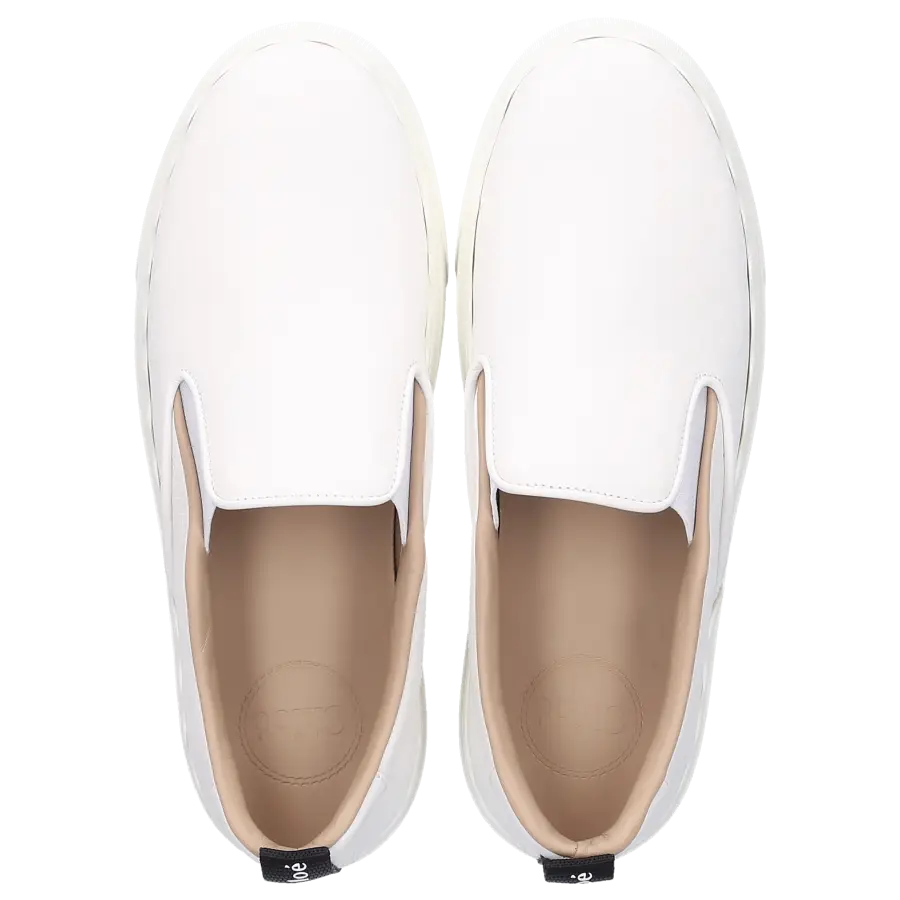 Chloé - Sneaker low LAUREN Kalbsleder - weiß