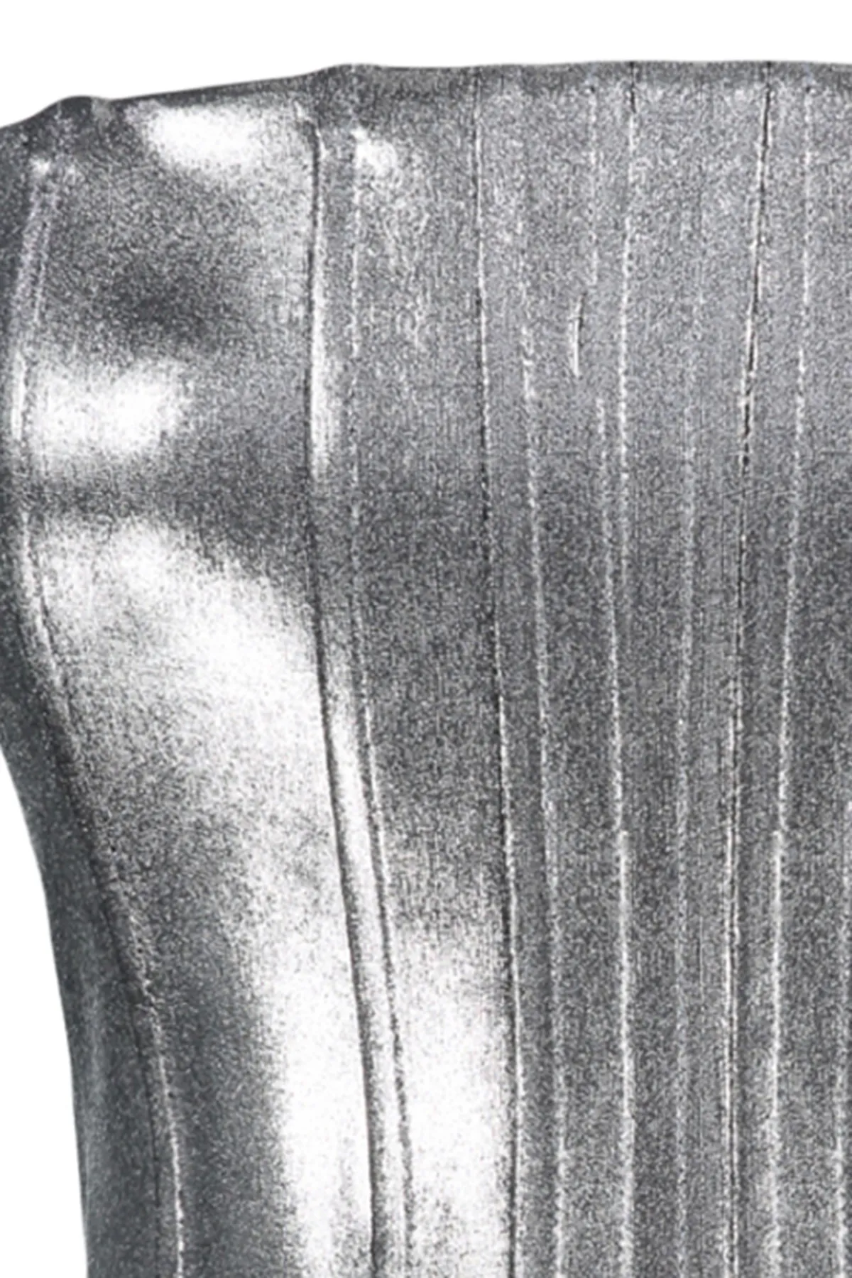 Trendyol Collection  Graues Bustier im Metallic-Look TPRAW24BS00000