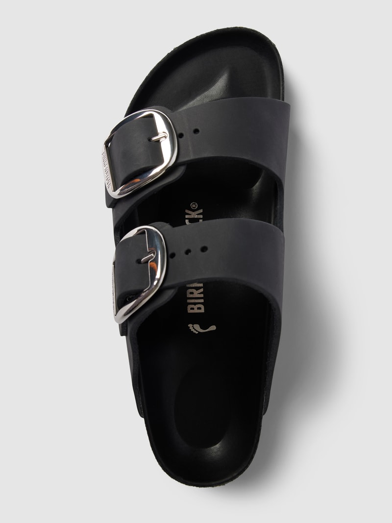 Sandalen aus Leder mit Dornschließen Modell 'ARIZONA' in schwarz