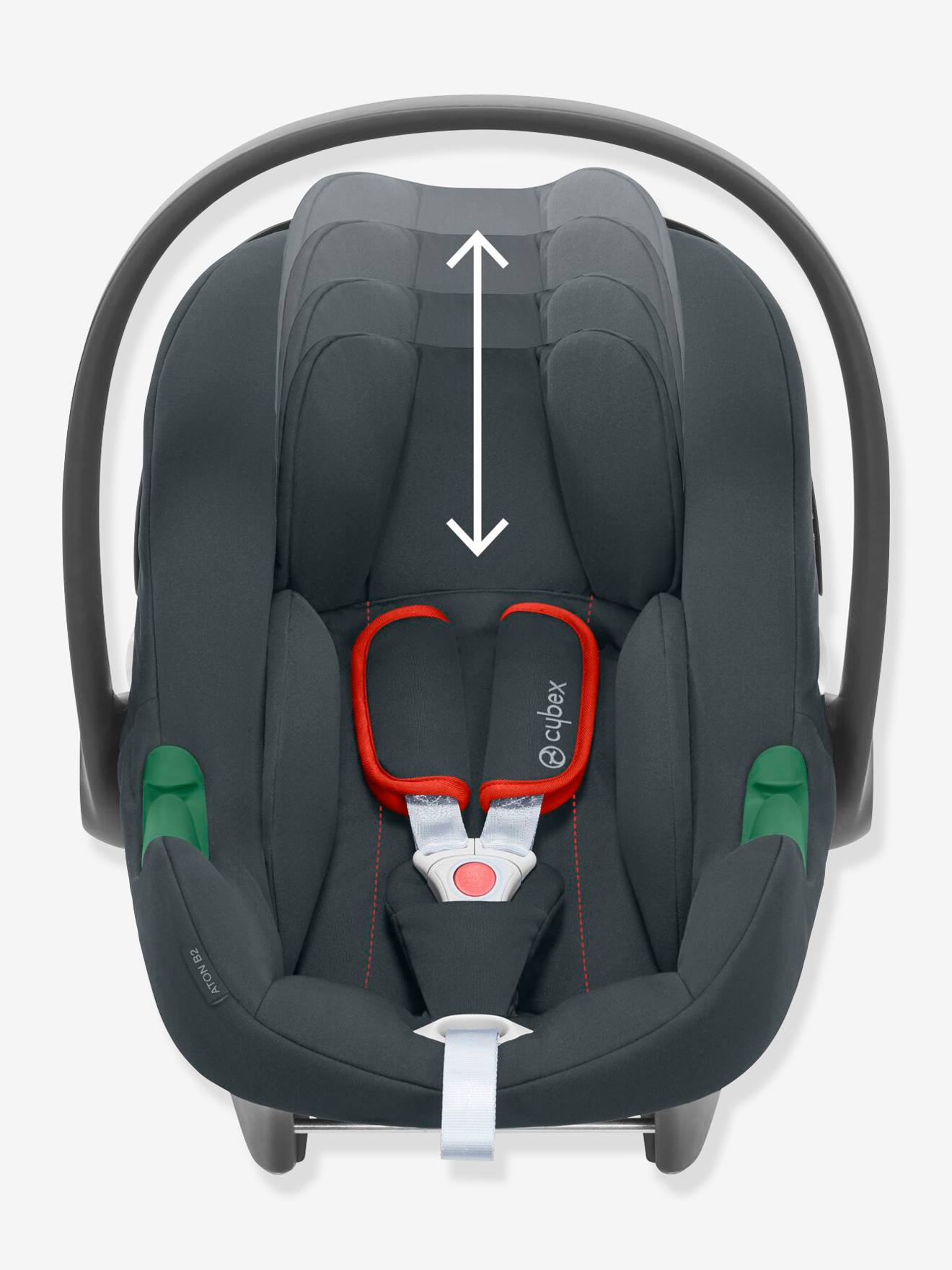 Siège-auto coque CYBEX Gold Aton B2 i-Size 45 à 87 cm, équivalence groupe 0+ gris (steel grey)