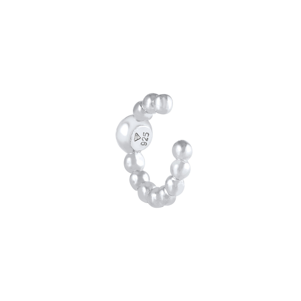 Elli Elli Boucles d'Oreilles Clip d'oreille simple pour dames Pierre de Lune en 925/10 Boucles d'oreilles