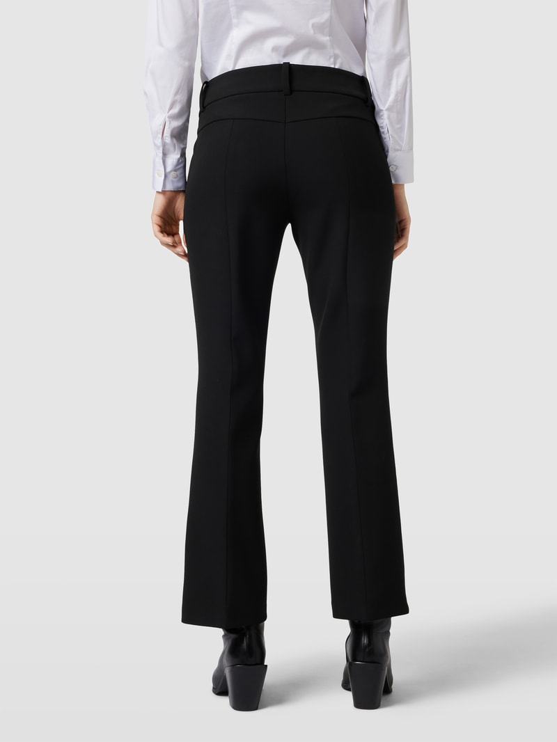 Stoffhose mit Bügelfalten Modell 'FARAH' in black