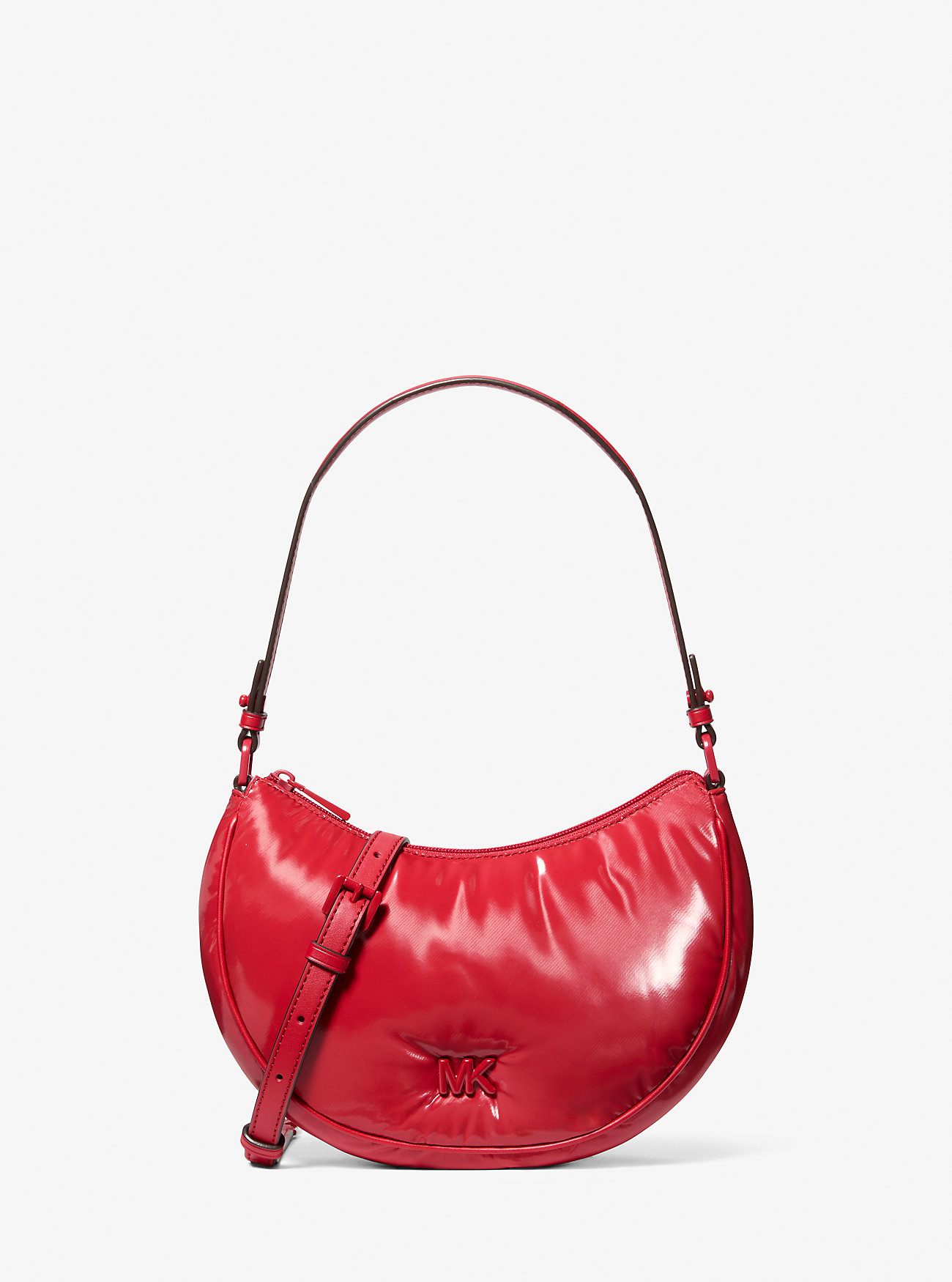 Kyla Small Puffy Convertible Pochette - CRIMSON