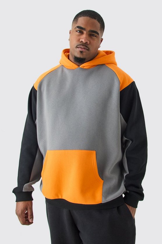 Plus Colorblock Raglan Hoodie
