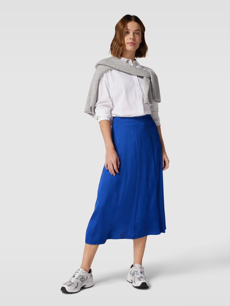 Rock mit Kellerfalten Modell 'Lilyann' in blau