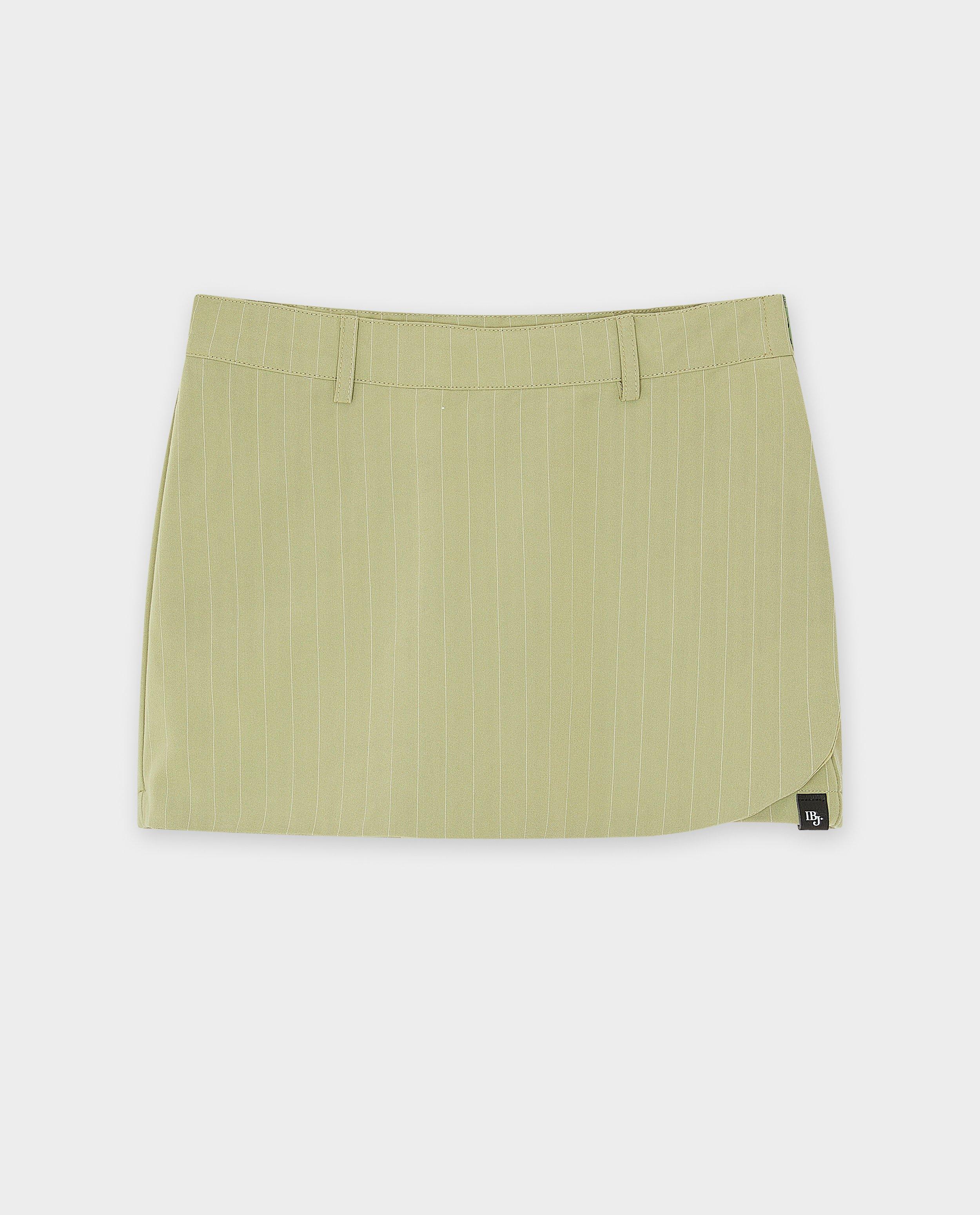 Indian Blue Jeans Green csíkos szoknya világoszöld