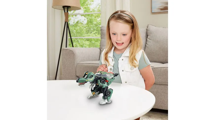 VTech - Switch-Go-Dinos - Launcher-T-Rex, Spielfigur & Fahrzeug (verwandelbar)