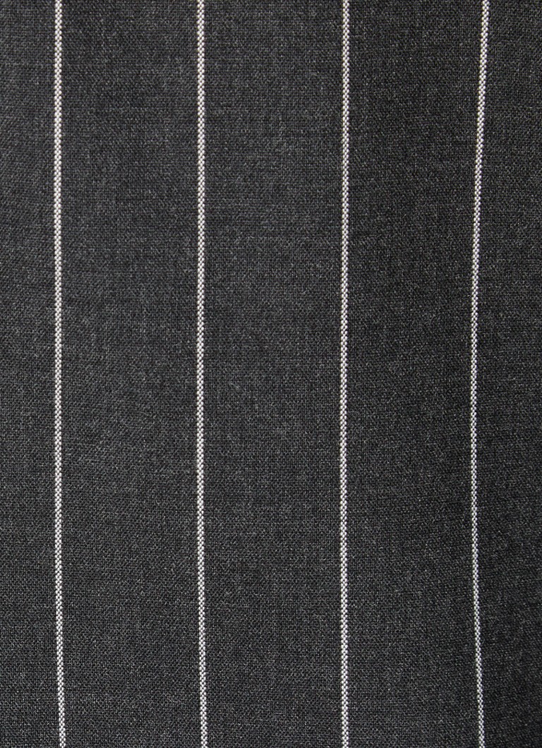 Sacou lung Pricilla de la Co'Couture, cu dungi și buzunare cu clapă.