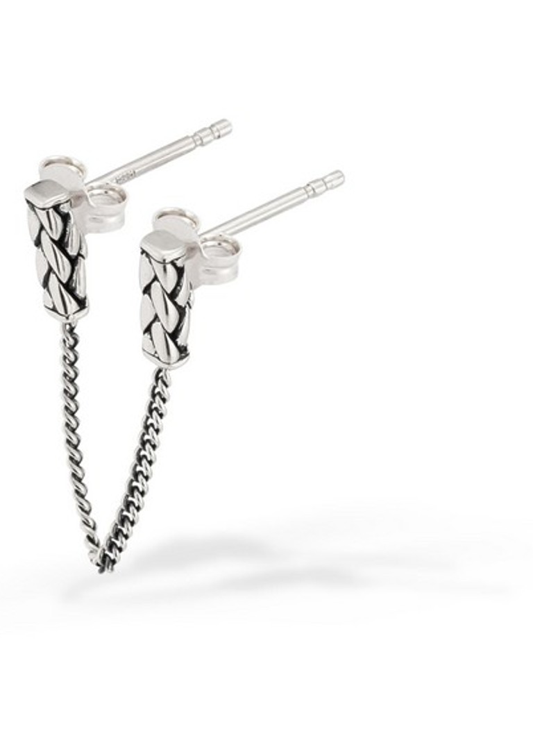 Buddha to Buddha George Double single silver stud earring