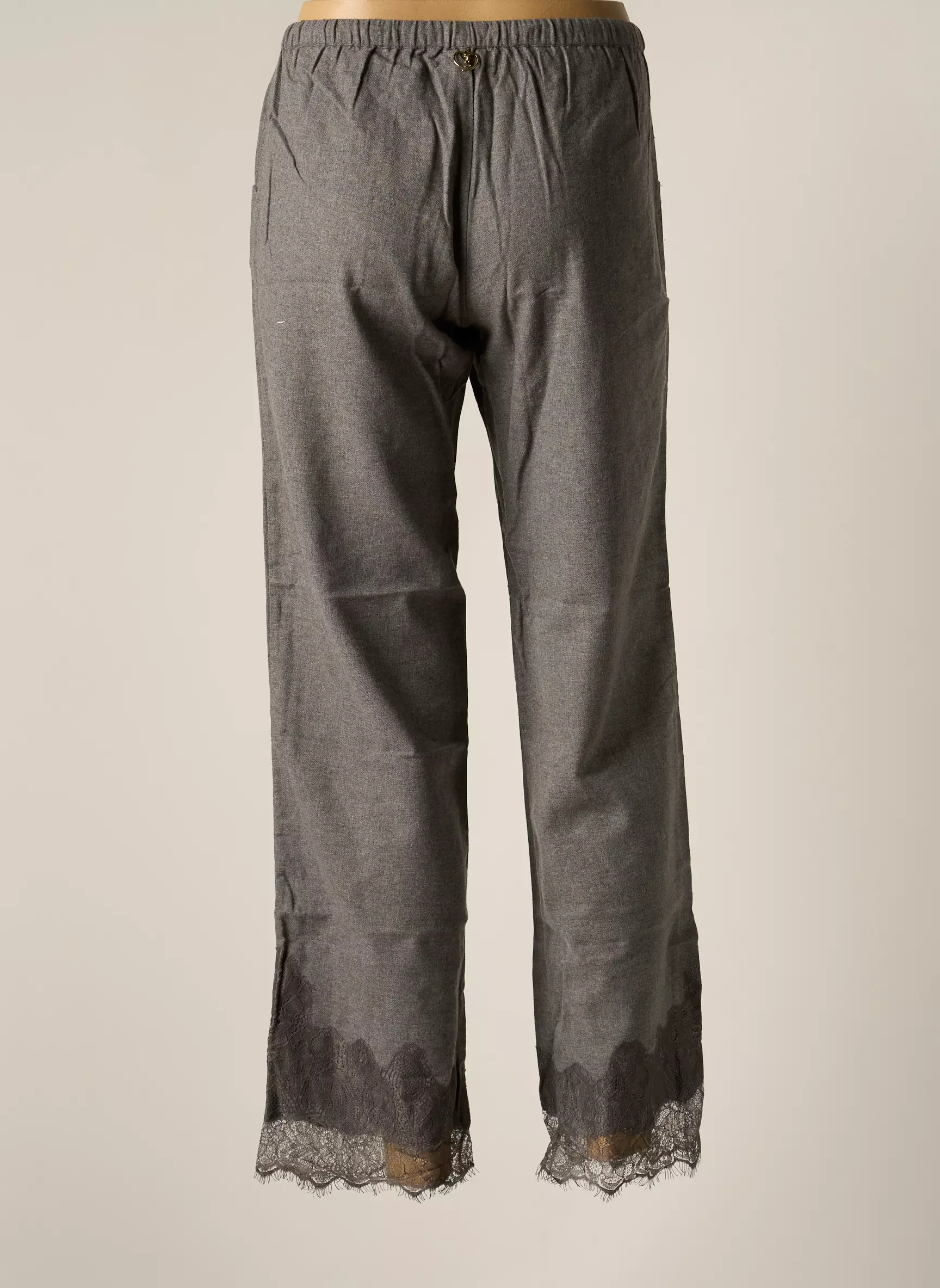 By Sophie Pantalons Droits Femme couleur gris