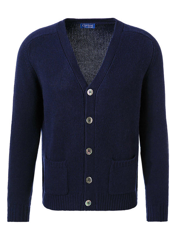 Cipriani, Cardigan, Reines Kaschmir, navy