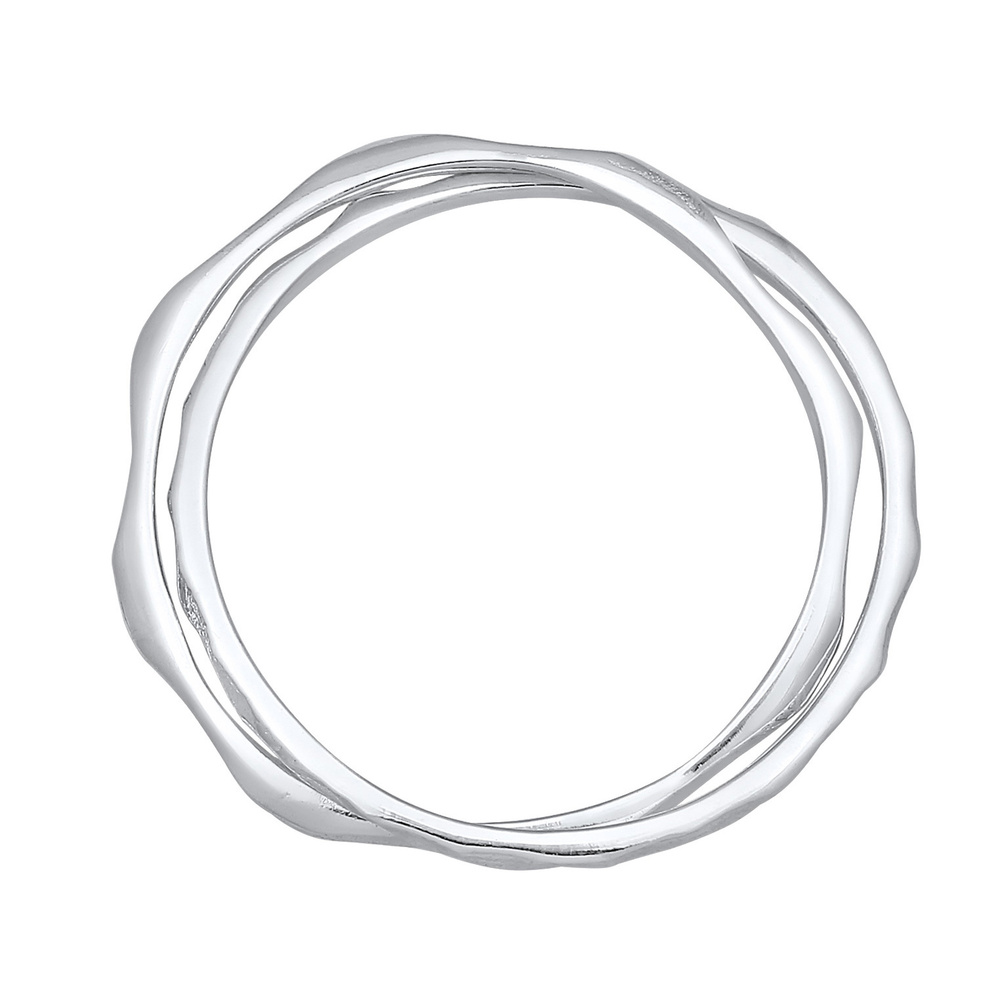 Elli Elli Bague Femmes look vintage enroulé en argent sterling 925 Bague