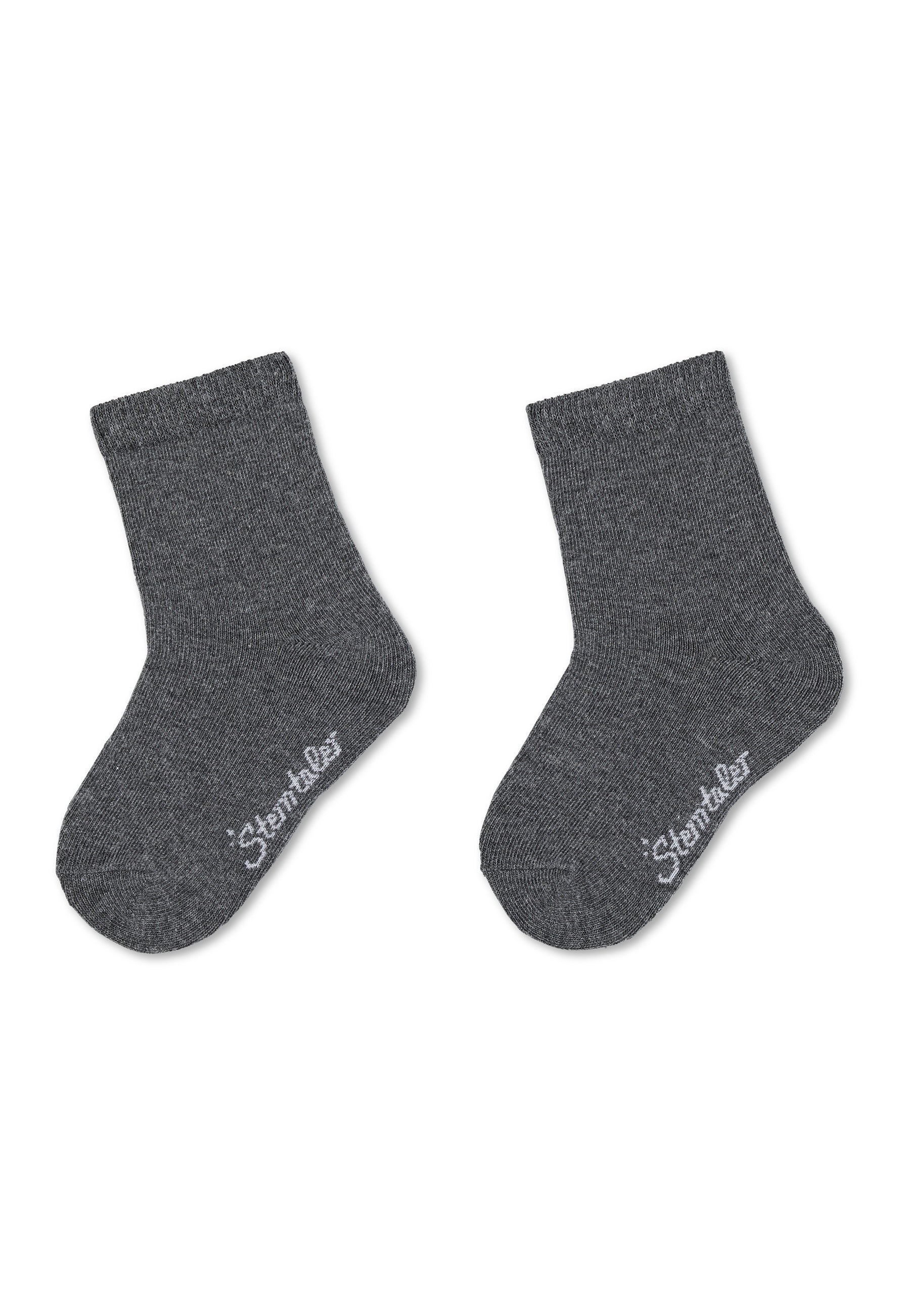 Socken 2er-Pack, uni in 7 Basic Farben
