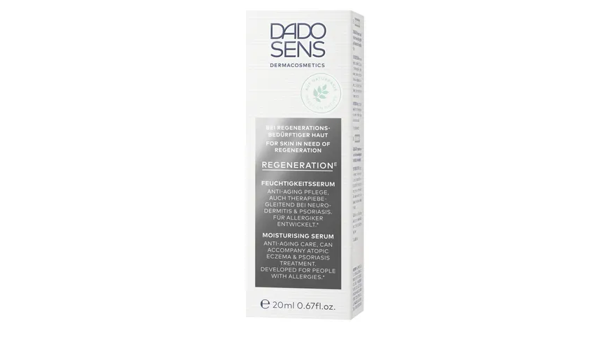 DADO SENS REGENERATION E Feuchtigkeitsserum - bei regenerationsbedürftiger Haut 20 ml