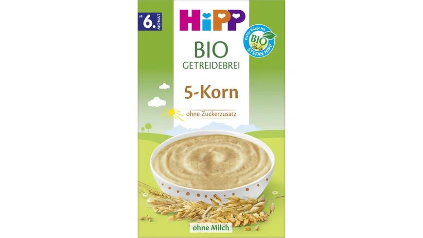 HiPP Bio-Getreide-Brei ohne Zuckerzusatz 200 g