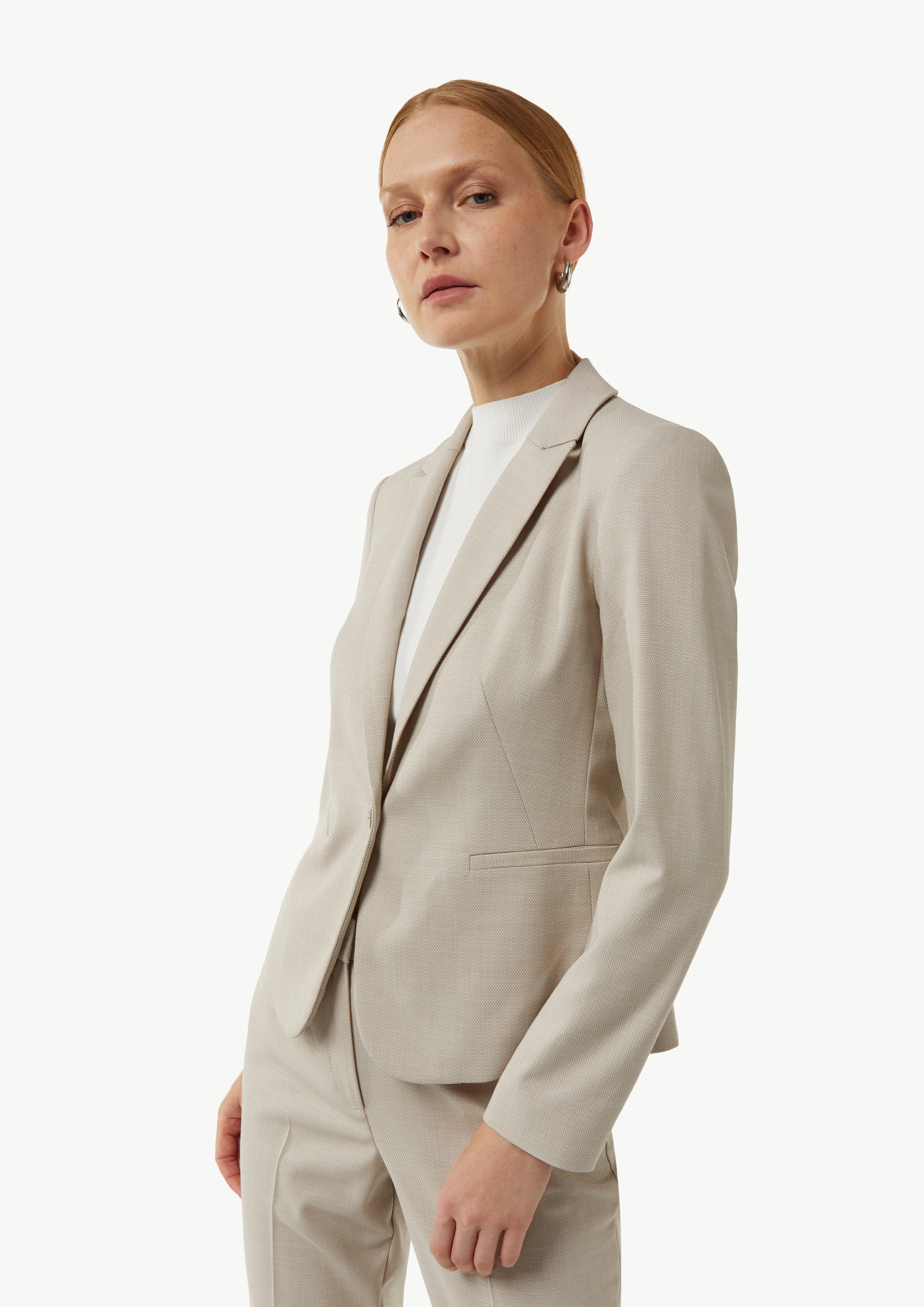 Blazer mit Musterstruktur - sandfarben