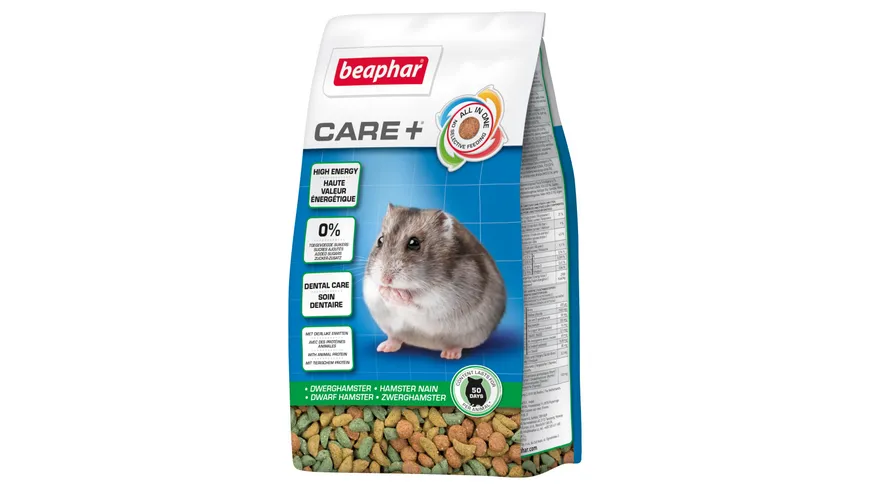 beaphar Nagerfutter Care+ Zwerghamster 250g 250 g